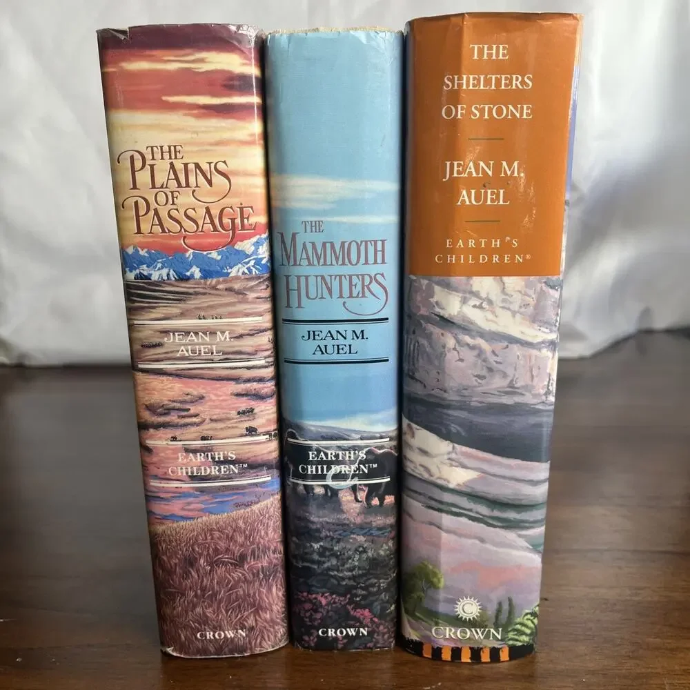 Jean M Auel - 3 First Editions, Hardback With Dust Jackets, Earth’s Children Lot